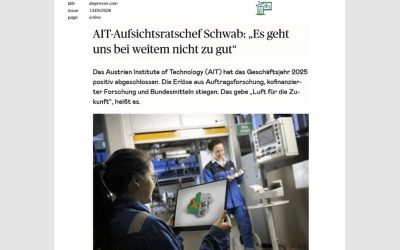 AIT-Aufsichtsratschef Schwab: “Es geht uns bei weitem nicht zu gut”