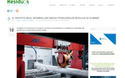 El proyecto RecAL desarrollará nuevas tecnologías de reciclaje de aluminio